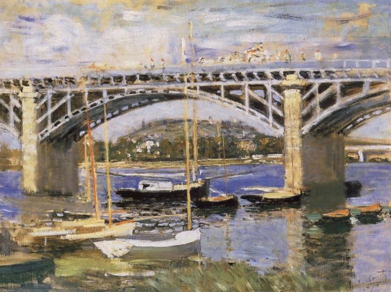 Claude Monet The Bridge at Argenteuil Norge oil painting art